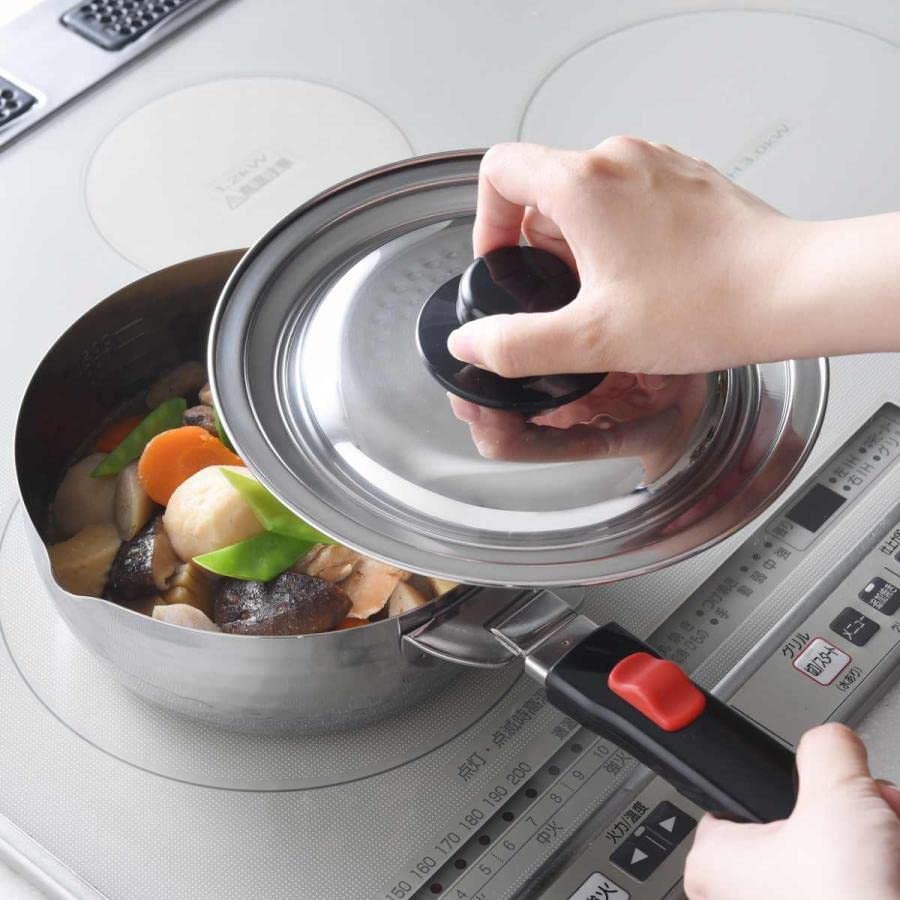 Amazon | ボウルにもなる取っ手が外せる雪平鍋セット | ノーブランド品