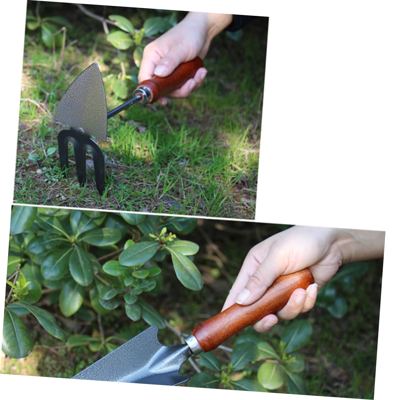 VANZACK 3 Ensembles Set De Outils De Jardin Mini Châssis Manche Ensemble Pratique pour Transplanter Désherber 4 Pièces * 3