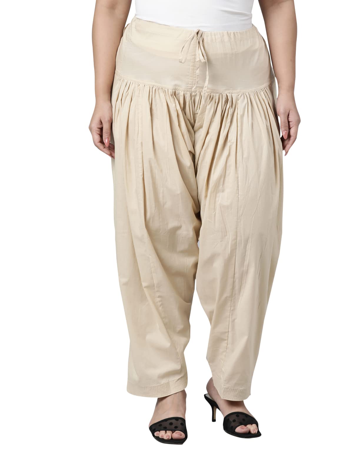 go colors Women's Solid Mid Rise Cotton Salwar-picture-30
