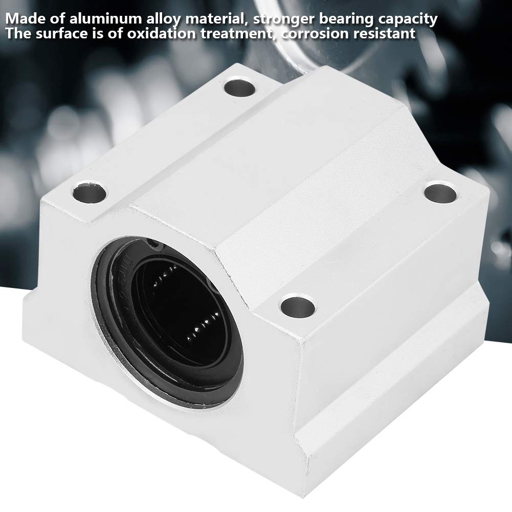 Cuscinetto Scorrevole Lineare SC30UU - Bozzello In Alluminio 30mm, Per CNC, Movimenti Precisi, Lubrificato - Foto 2