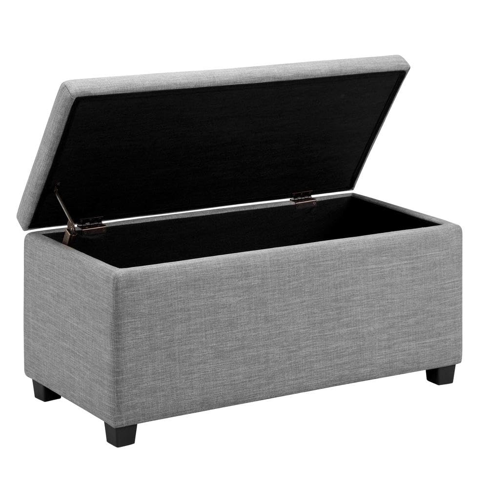 Amazon Basics Upholstered Storage Ottoman Bench