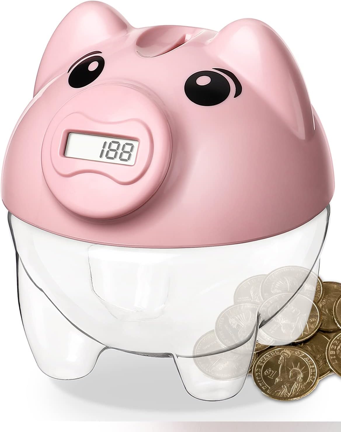 Piggy Bank for Kids, Digital Counting Coin Bank, Automatic Coin Counter