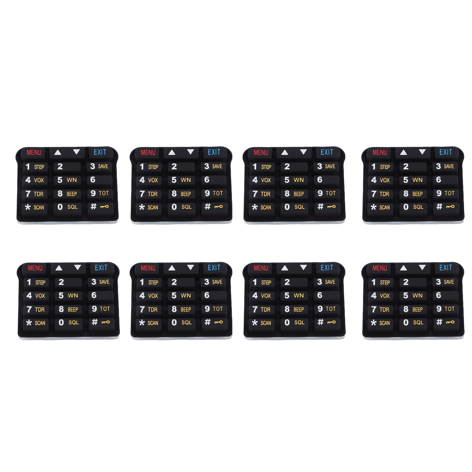 Gugxiom 8Pcs Number Keypad Replacement for UV-9R More Series,Silicone Keyboard Two Way Spokes Repair Parts-image-11