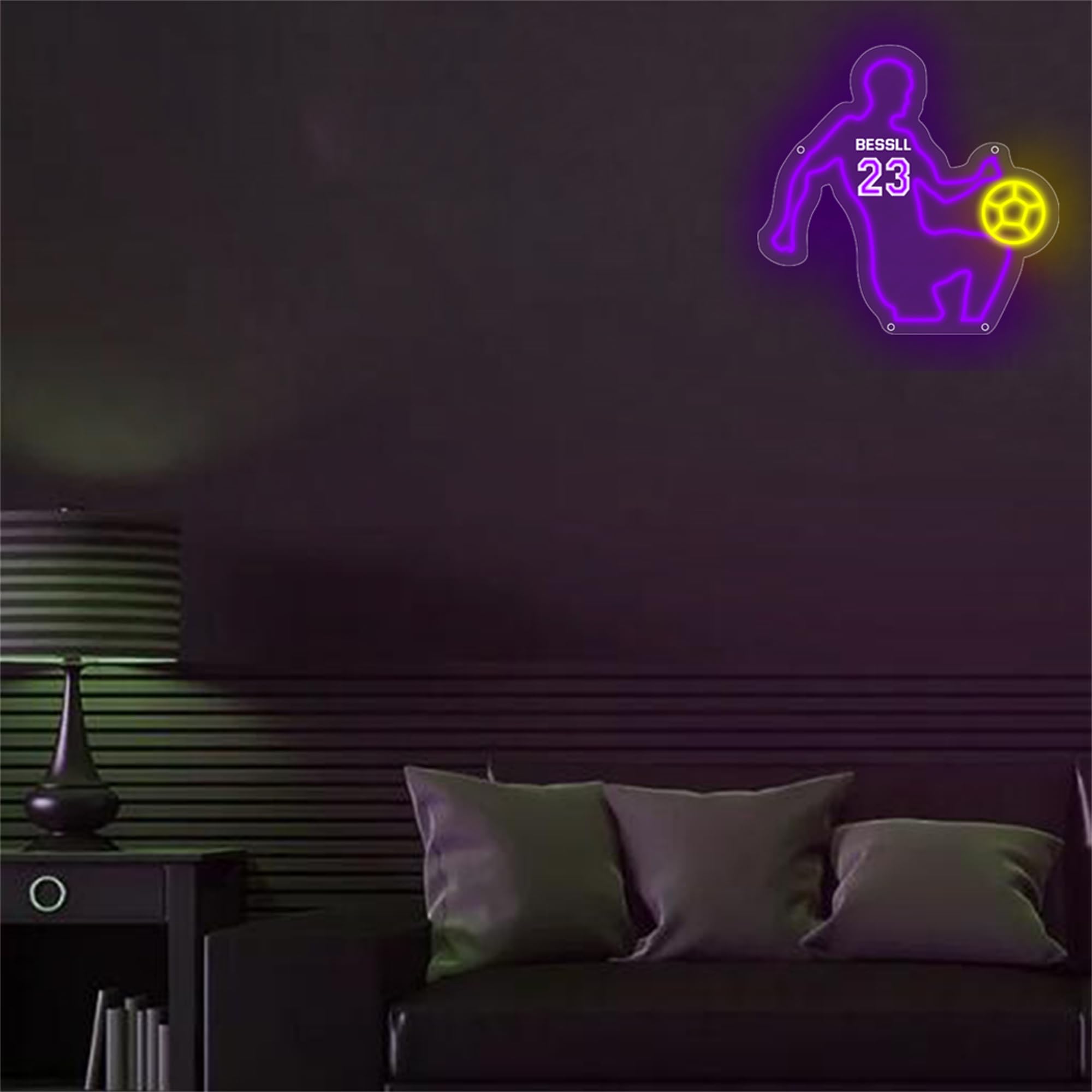 Baloncesto Personalizado Nombre Led Luces de Neón Jugador de Baloncesto Light up Sign Baloncesto Arte de la Pared Baloncesto Luz de Noche Baloncesto Deportes Luces de Neón Navidad Cumpleaños