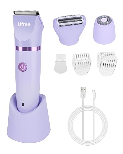 Ufree Maquinilla de afeitar eléctrica para mujer, afeitadora eléctrica recargable para piernas y cabello corporal, afeitadora de bikini IPX7
