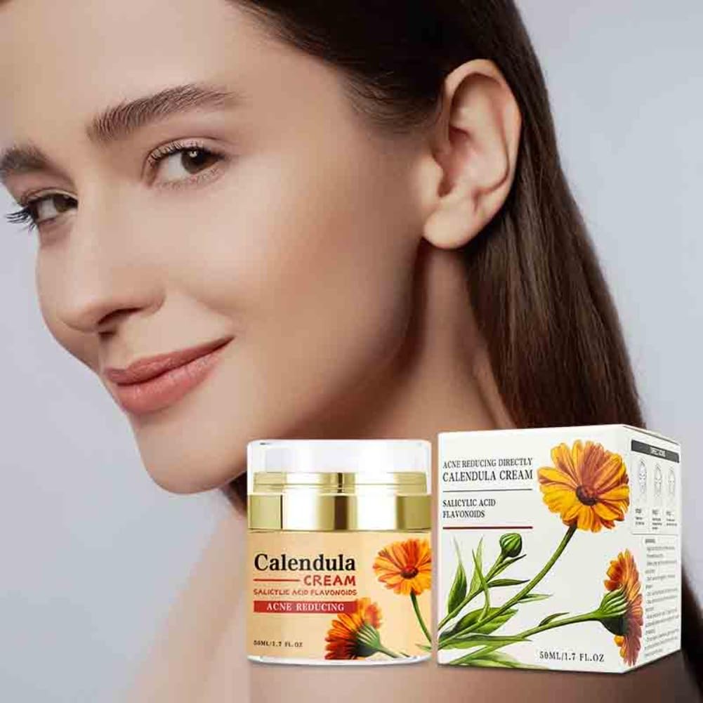 2PCS Calendula Face and Neck Moisturizing Face Cream, Hydrating and Moisturizing Skin Care Product, Soothing Face, Hand & Body Cream