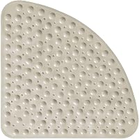 zeshengmuye Negyedkör Fürdőszobai Csúszásmentes Zuhanyszőnyeg 54x54cm Bézs 2