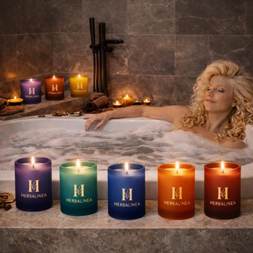 Bougie chakra de soja 100 % avec pierres naturelles et fleurs séchées, bougie parfumée pour méditation, yoga, relaxation et décoration, cadeau original, 160 g (violet - chakra couronne)