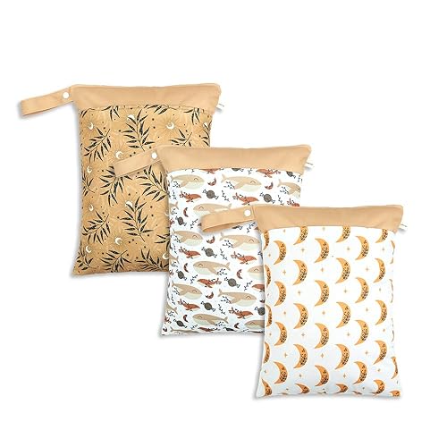 KKTAPOS Bolsas húmedas y secas para pañales de tela para bebé bolsas de viaje impermeables reutilizables lavables bolsa de gimnasio piscina