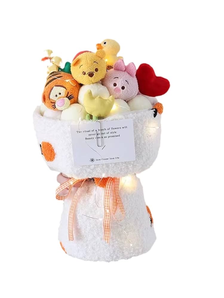 友情の花束くまのプーさん置物 箱あり】友情の花束 くまのプーさん 置物 Disney Traditions