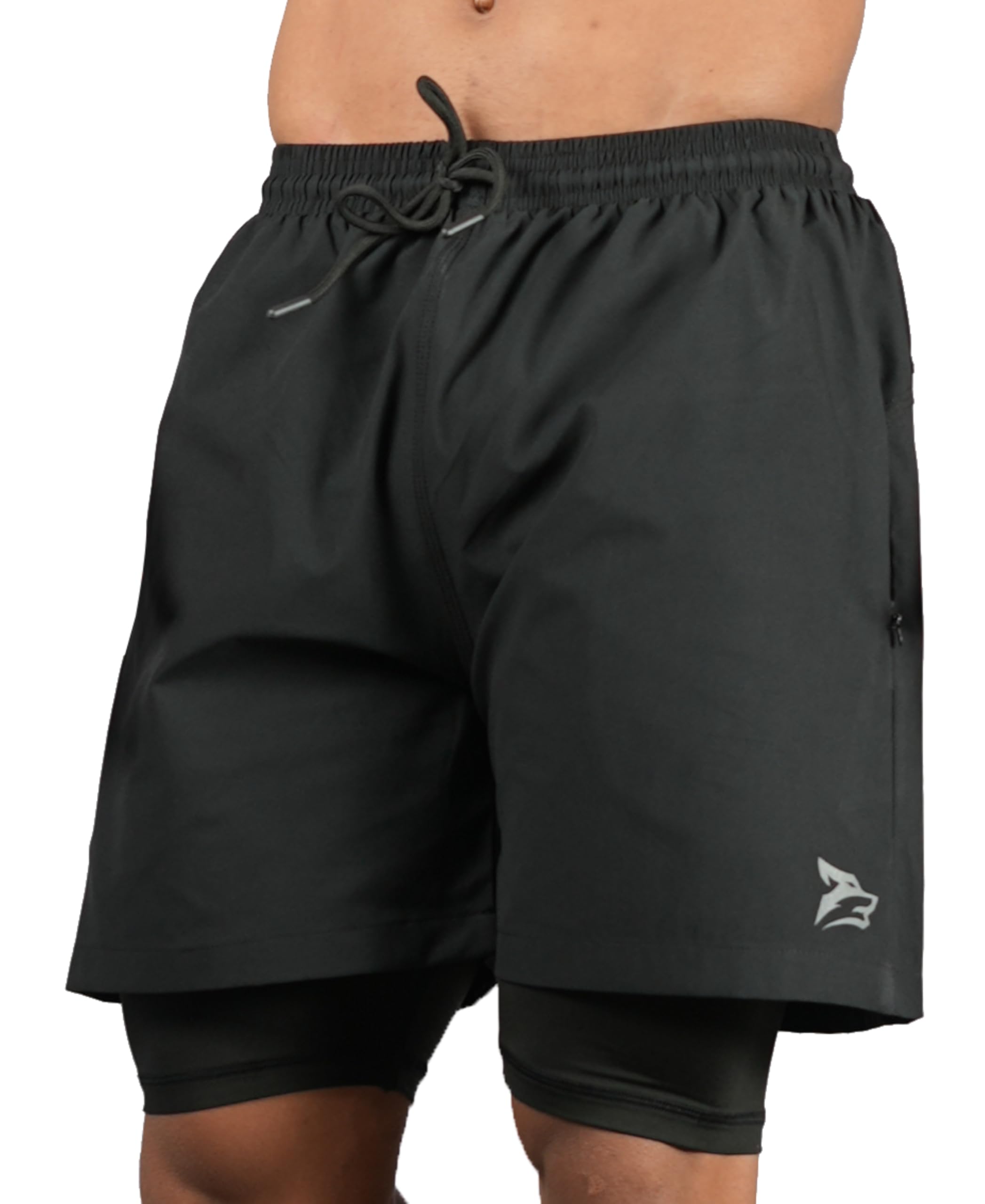 gym hound Men s 2-in-1 Running Shorts with Phone Pocket, Quick-Dry, Moisture-Wicking Gym Shorts | Training, Running, Cycling, Cricket & Workout Activewear-picture-53