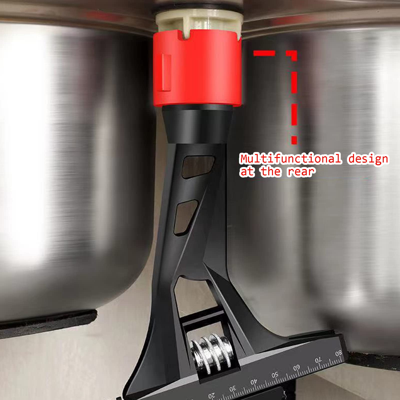 Chiavi Regolabili 11-90Mm Chiave Inglese A Bocca Larga Chiave Aperta A Ganasce Chiavi A Mezzaluna Regolabili Chiave Da Bagno Manico Corto Con Ganascia Larga Per Tubi in Cucina Bagno