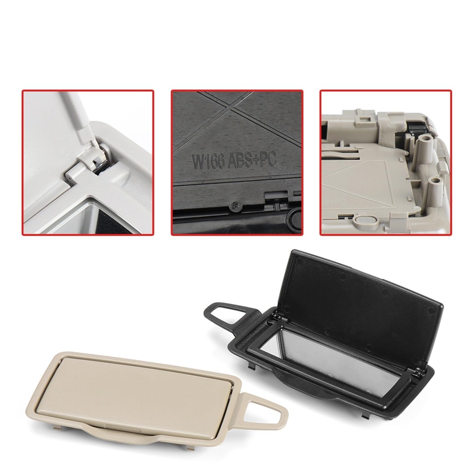 Auto Parasole Pannello Alloggiamento Vanity Trucco Copertura