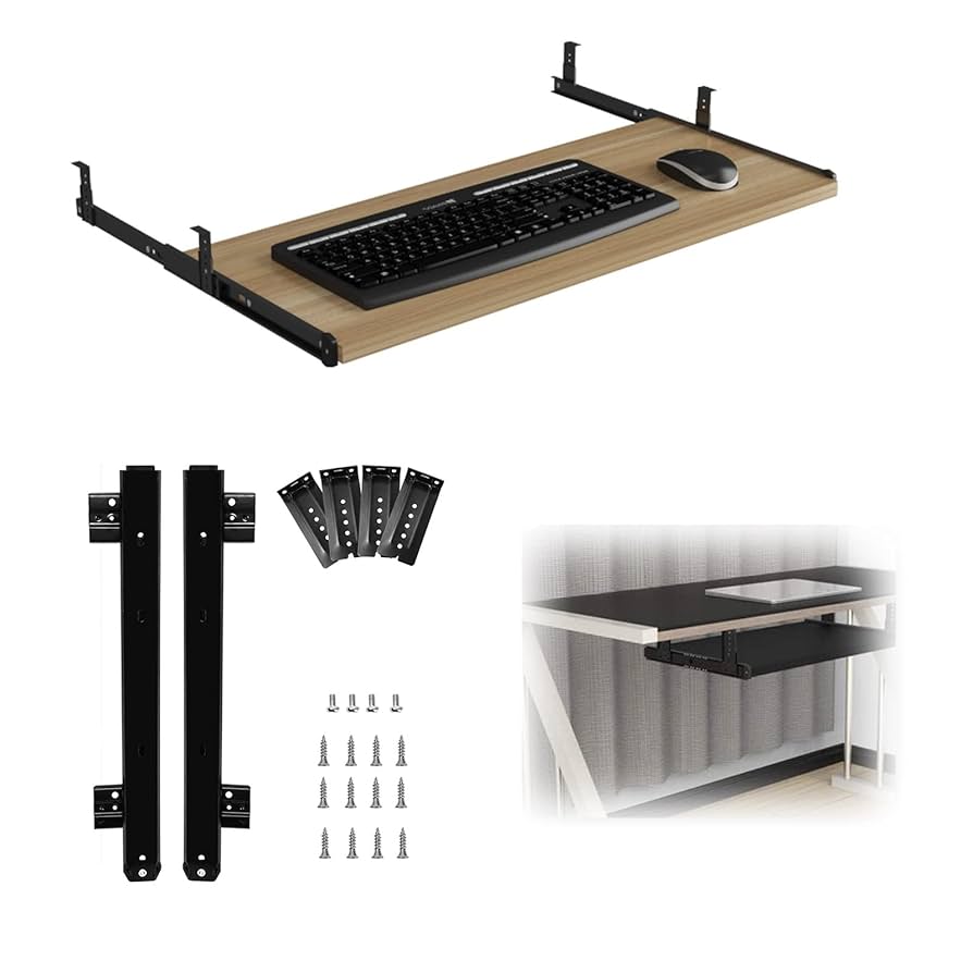 Amazon.co.jp: 5色 キーボードトレイ スライド式 キーボード