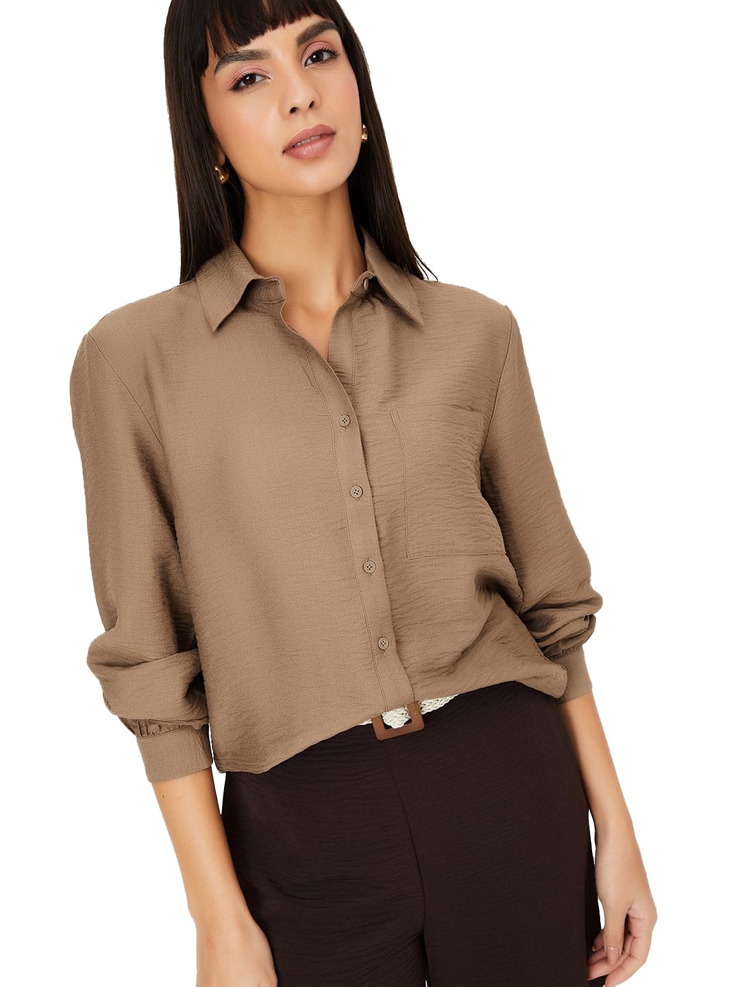 max Women's Solid Regular Fit Shirt-picture-22