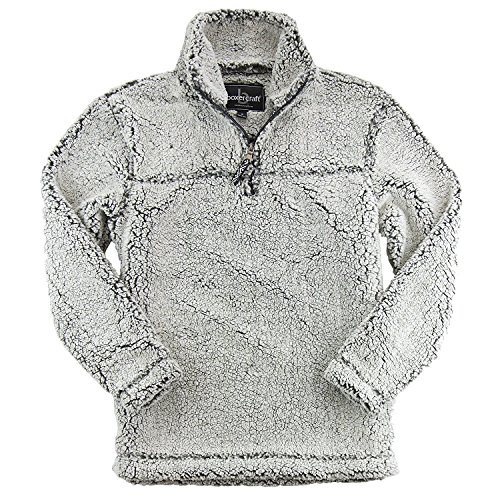 Sherpa Quarter Zip Pullover Medium Smoky Grey