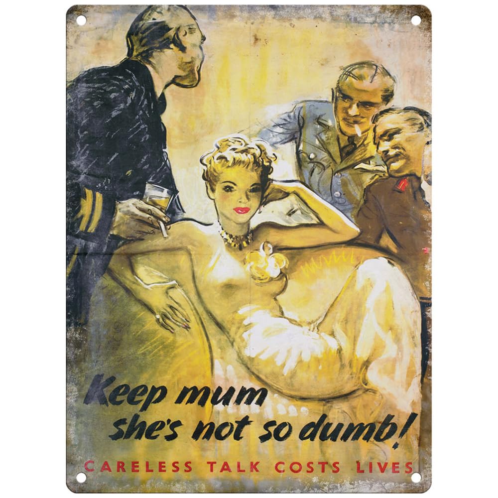 Metal Sign - Official Imperial War Museum (Keep Mum she's not so dumb!, 15 x 20 cm) — image 1