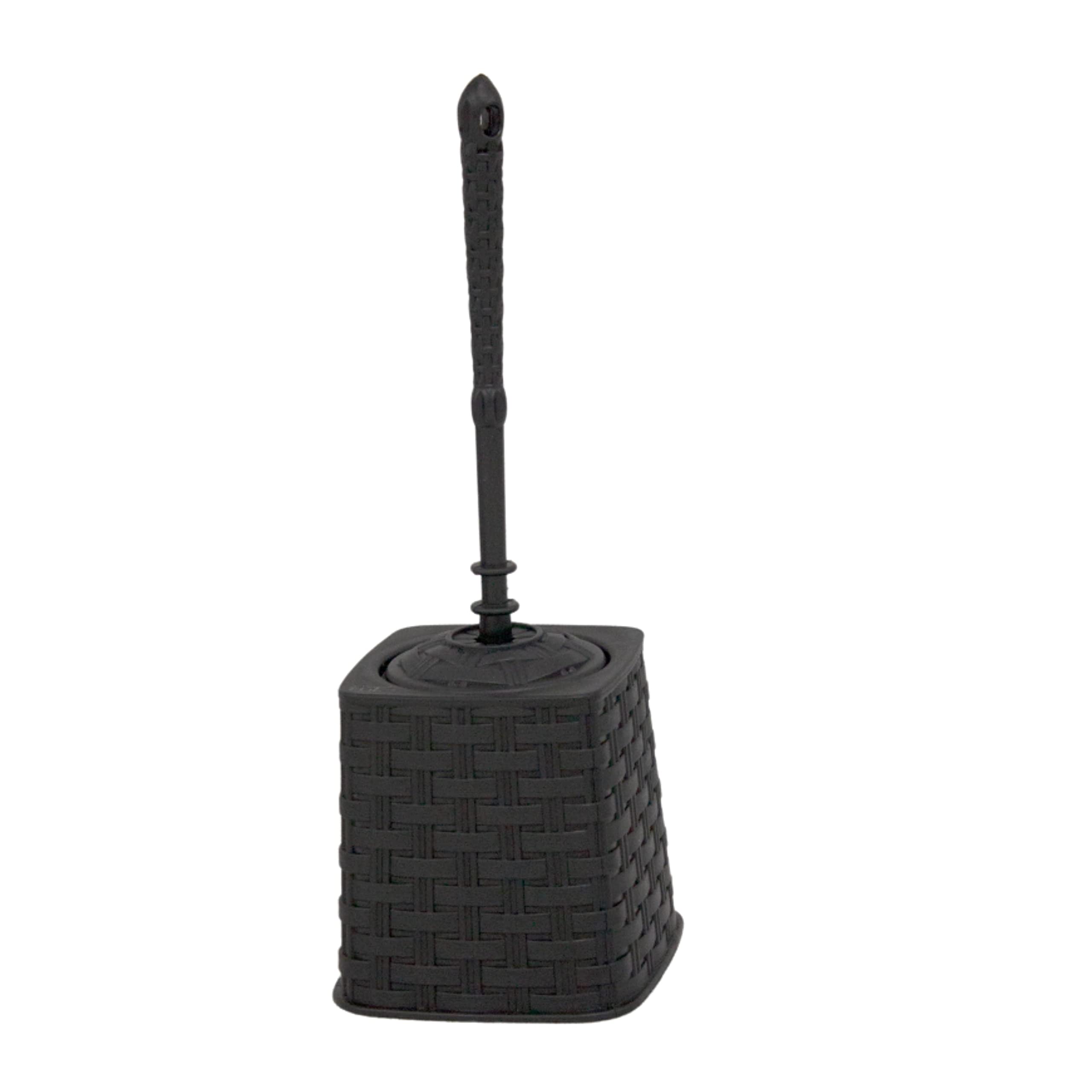 Bianca Toilet Brush, Elegant Rattan Design, Durable Toilet Brush for Cleaning (Brown)