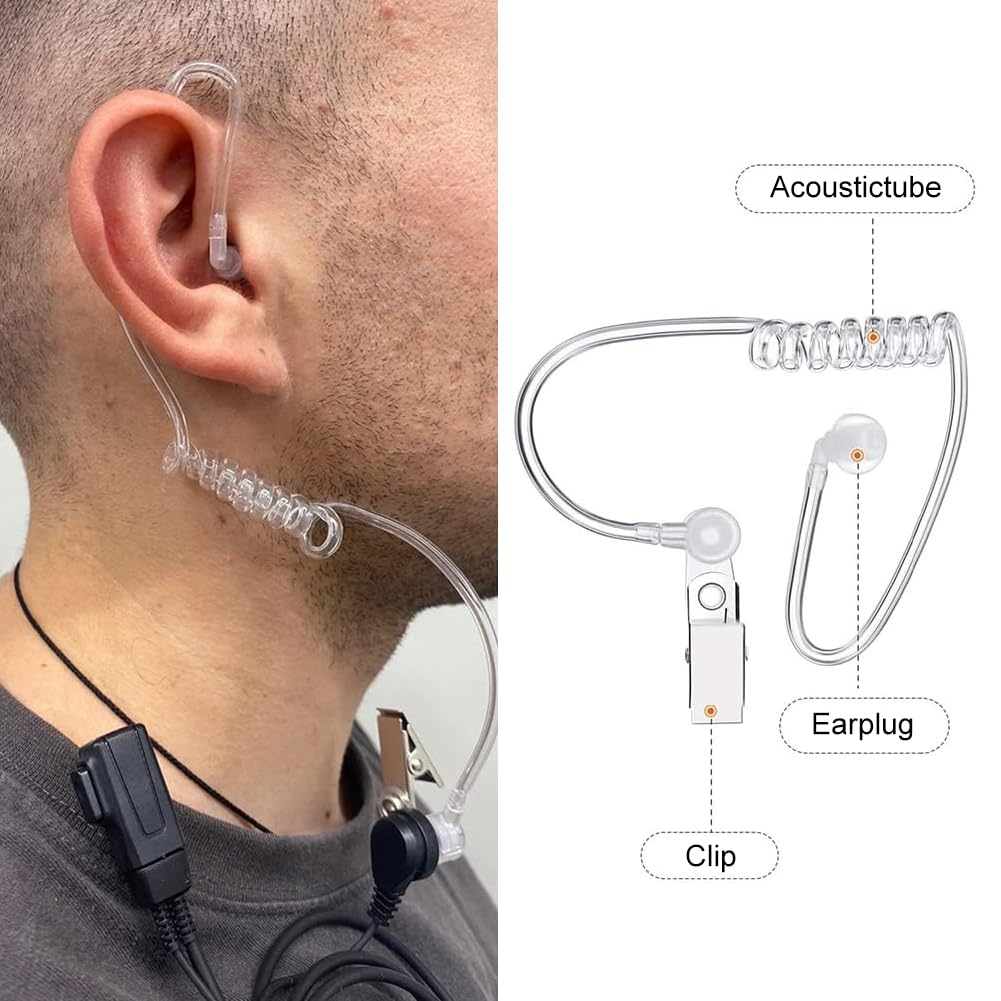 Auricolare Con Bobina Tubo Acustico Per Radio - Kit Nascosto Per Walkie Talkie - Foto 9