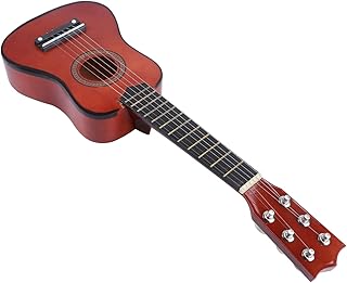 KICHOUSE Guitarra de Instrumento Musical de Madera Ergonómico Principiantes Color Café