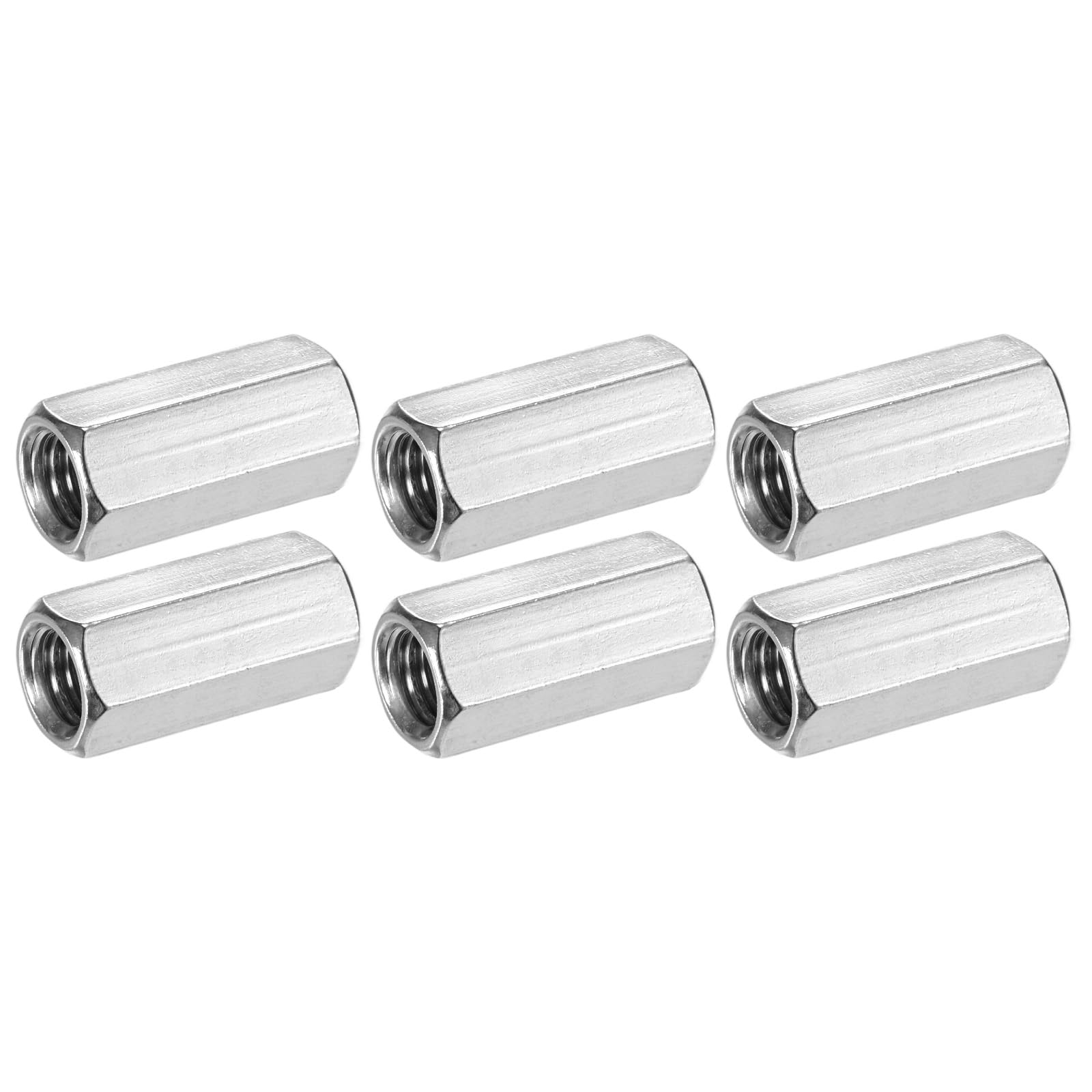 M METERXITY 6-Pack M10 x 1.5-Pitch Hex Coupling Nuts