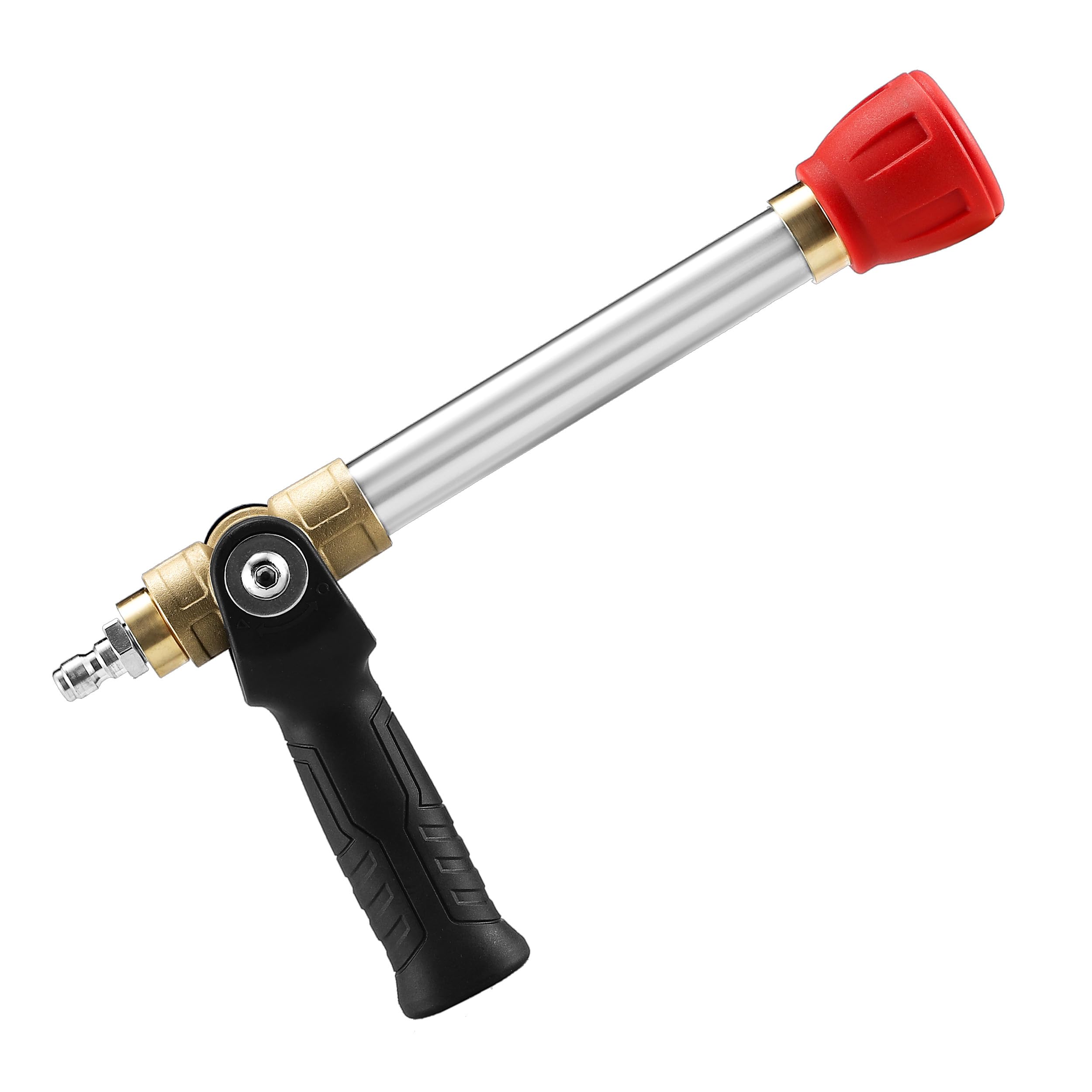 RIDGE WASHER Boquilla de largo alcance para lavadora a presión y boquilla giratoria de punta de disparo, varita de extensión con 2 modos de pulverización