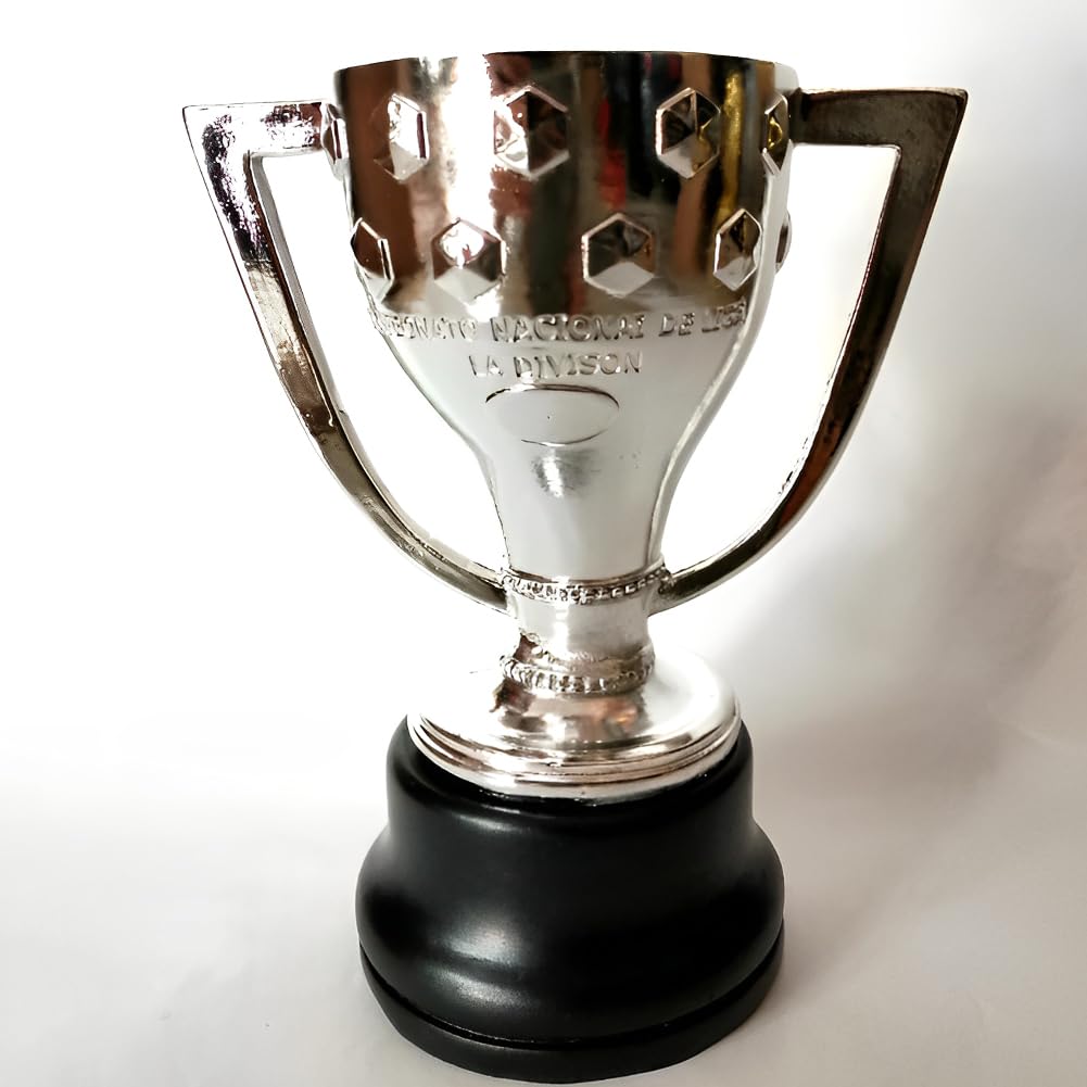 Trofeo De Campeones De Fútbol De España De Plata Trofeos De La Liga del Club De Fútbol Fans Coleccionables Recuerdos Oficina Decoraciones para El Hogar Adornos Regalos De Cumpleaños,15cm