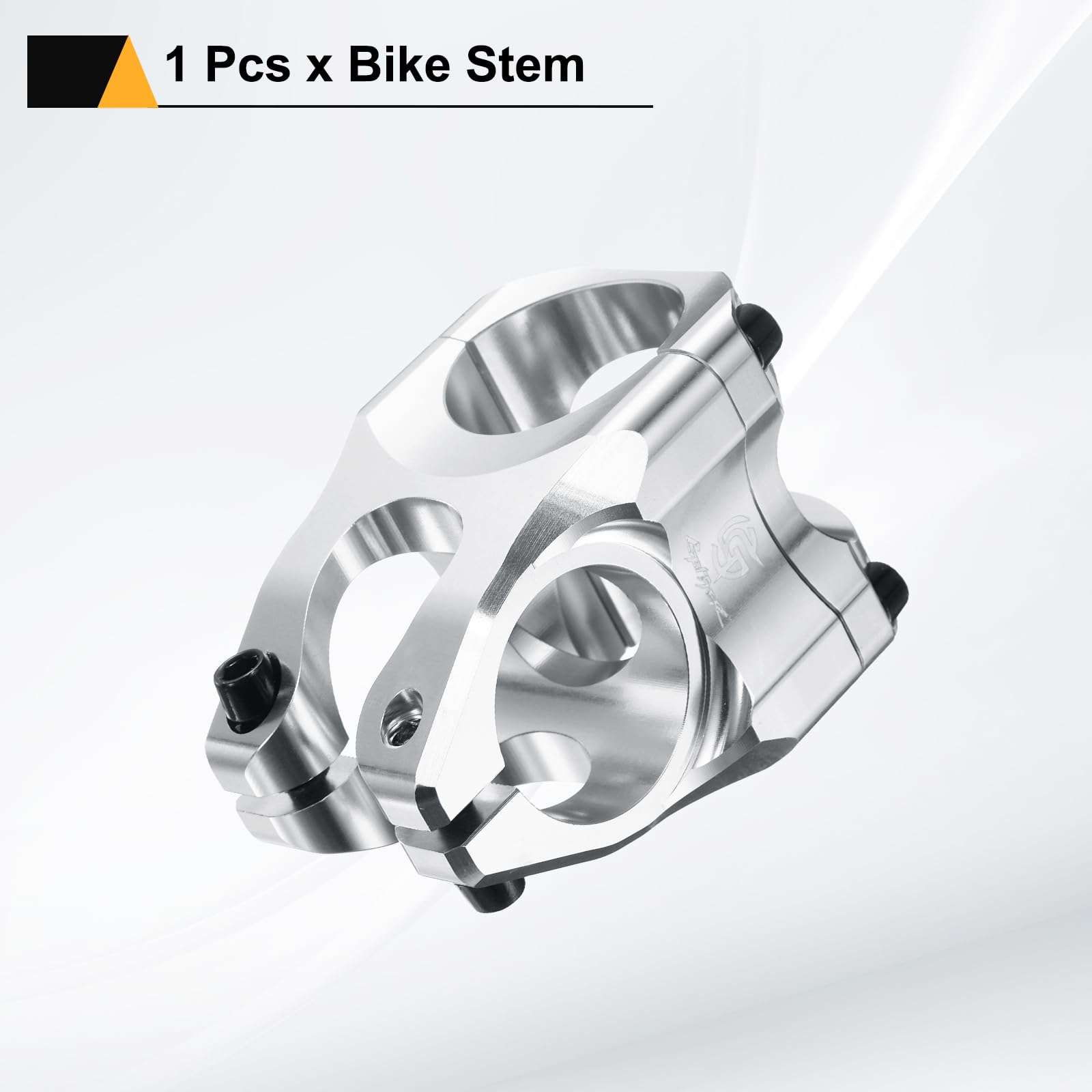 QUARKZMAN 31.8mm Mostek rowerowy 35mm ze stopu aluminium wspornik kierownicy do roweru górskiego/szosowego BMX MTB kolarstwo, srebrny