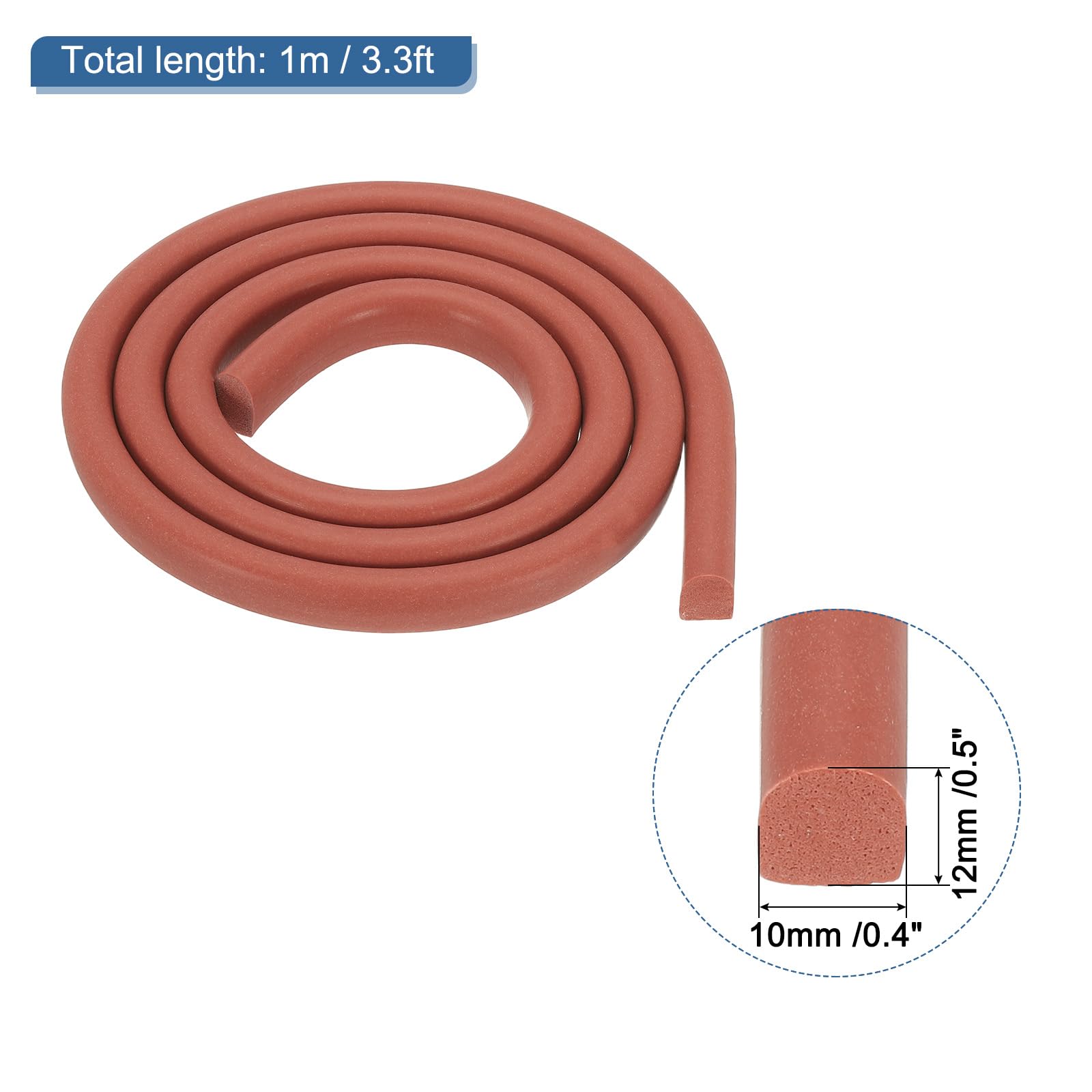 PATIKIL Silicone Foam Seal Strip - Image 2