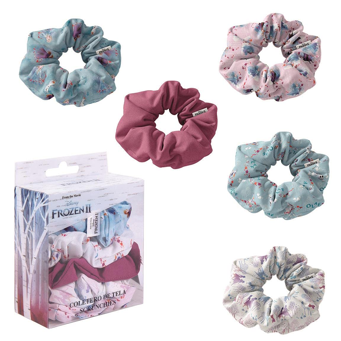 Disney Frozen 2 Scrunchies Hair Band For Children 5 Pc
