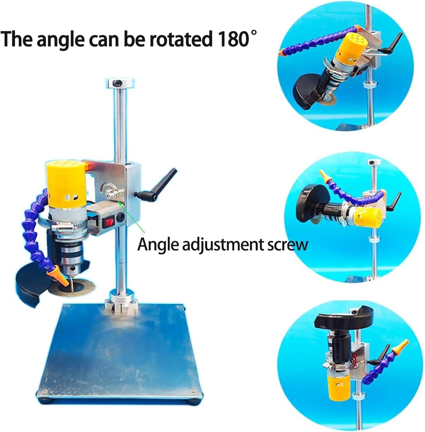 Tagliabottiglie Elettrico In Vetro, Macchina Tagliabottiglie Regolabile, Utensile A 7 Velocità Da 3000 A 6000 Giri/min Con Base In Acciaio Inox 304, Lame Diamantate E Regolazione Dellaltezza.
