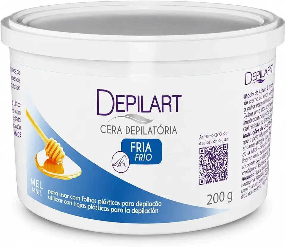 Cera Depilatória Fria Depilart 200g | Remove pelos desde a raiz Pele lisa por mais tempo Não requer aquecimento Fácil aplicação Excelente aderência
