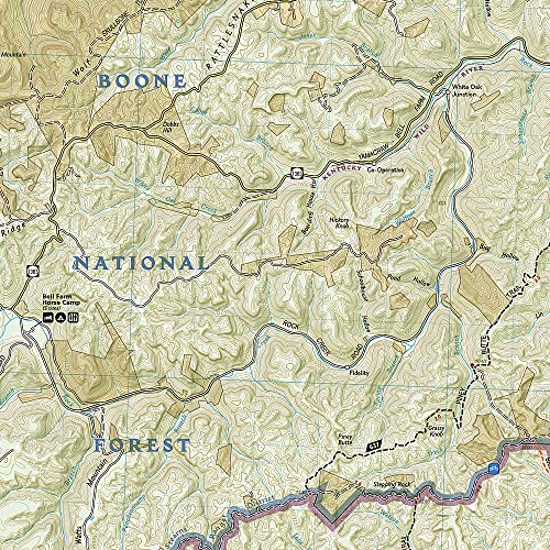 Big South Fork National River and Recreation Area Map (National Geographic Trails Illustrated Map, 241) - Image 2