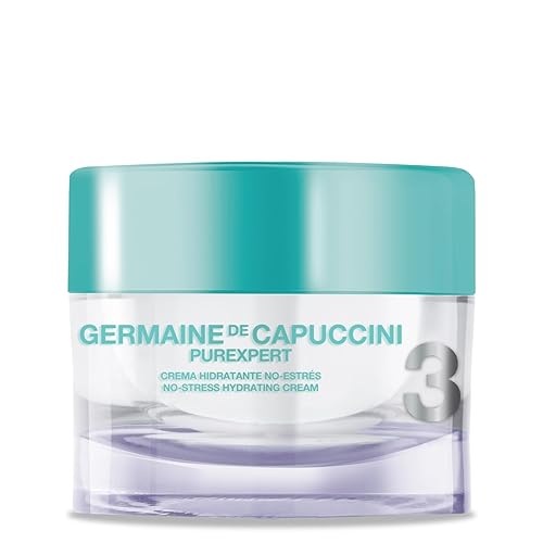 Germaine de Capuccini Hidratante facial hidratante I Purexpert NoStress Crema hidratante I Crema facial equilibrante para piel normal, seca y