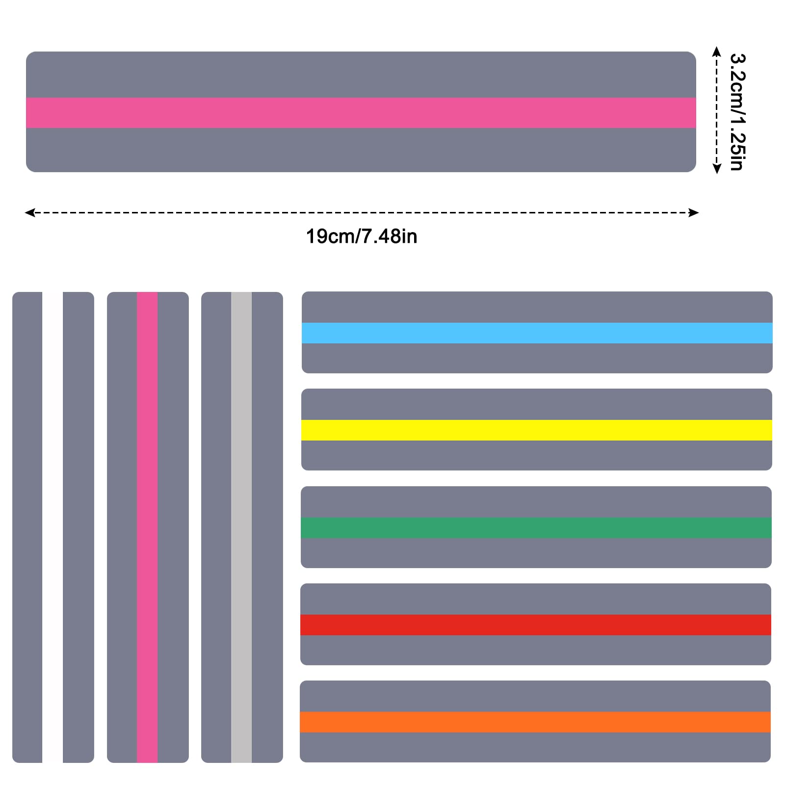 8 Segnalibri Guida Lettura Per Dislessia - Righelli Tracciatori Colorati - Foto 2