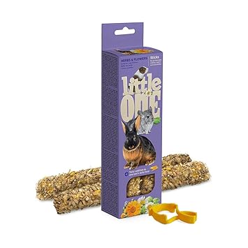 Little One Sticks for Guinea Pigs, Rabbits and Chinchillas with Herbs and Flowers 2x55gms