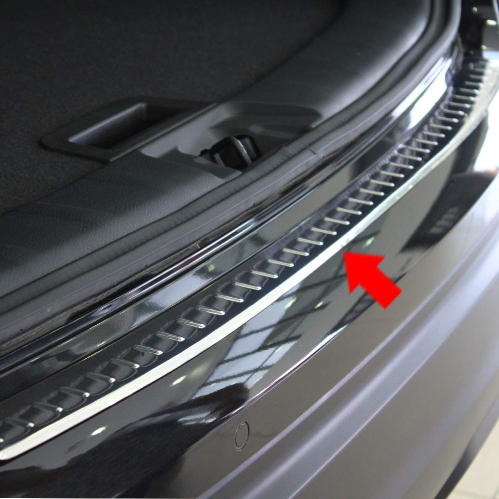 Protezione paraurti posteriore in acciaio inox cromato per Qashqai J11