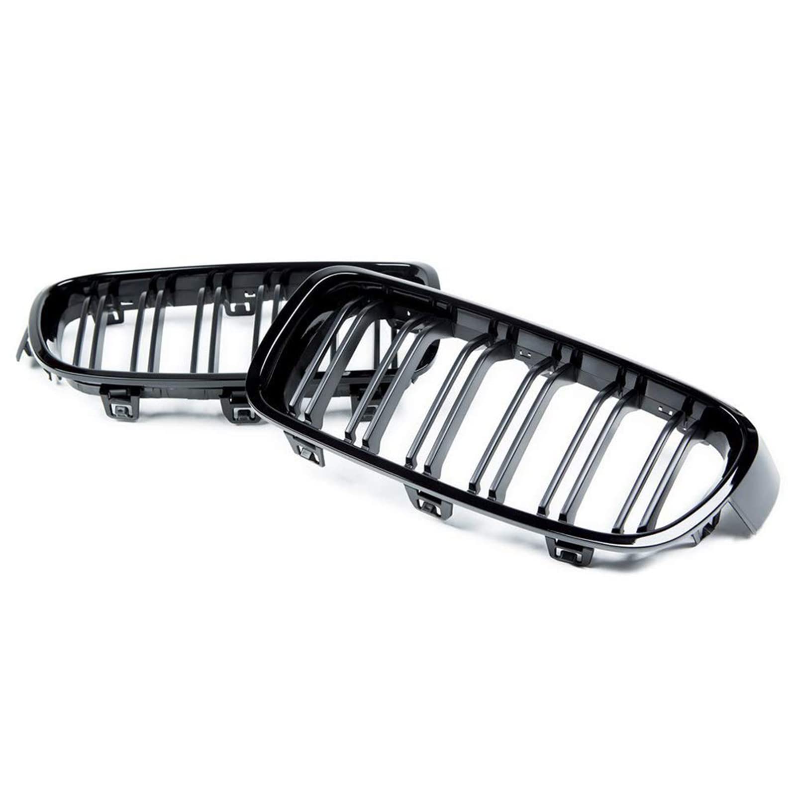 Paire de grilles de calandre avant pour 3 série F30 F31 année 2011-2019 Noir brillant