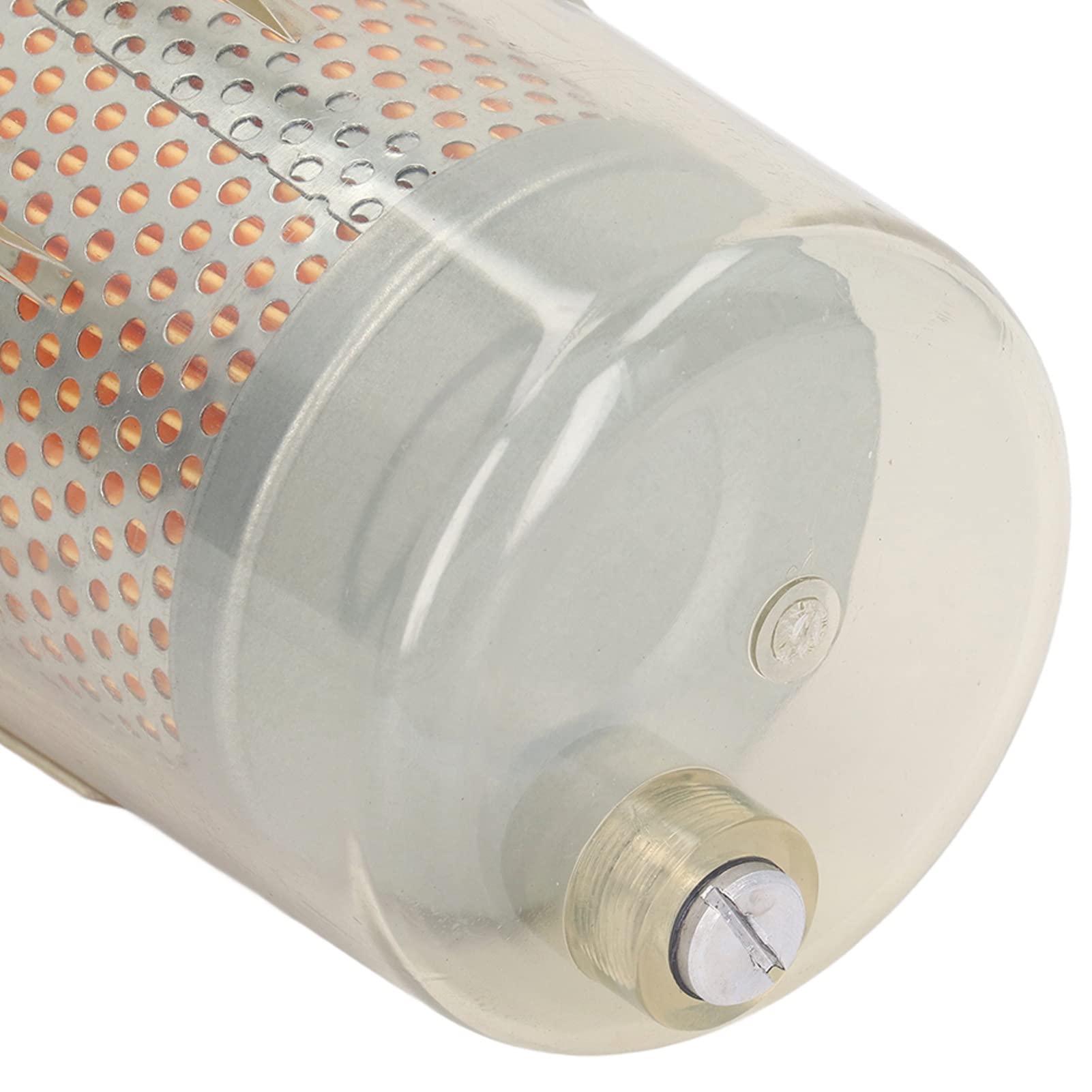 Filtre de Carburant en Ligne, Filtre Filtrant de Filtre à Carburant Transparent Remplacement du Filtre à 30 Microns Haute Débit, pour le à avec du Mazout avec Soupape de