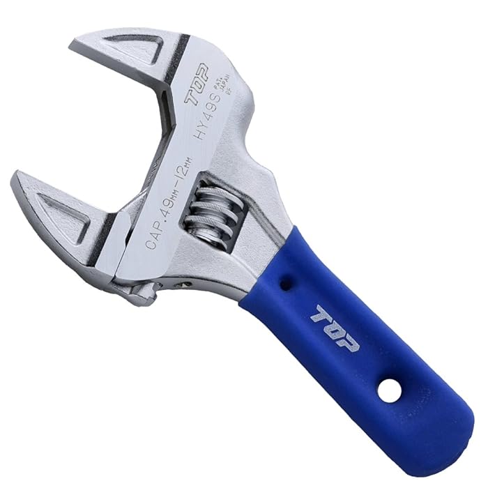 Buy TOP 7 inch Stubby Adjustable Wrench Thin and Light Body for Tight Spaces Super Heavy Duty