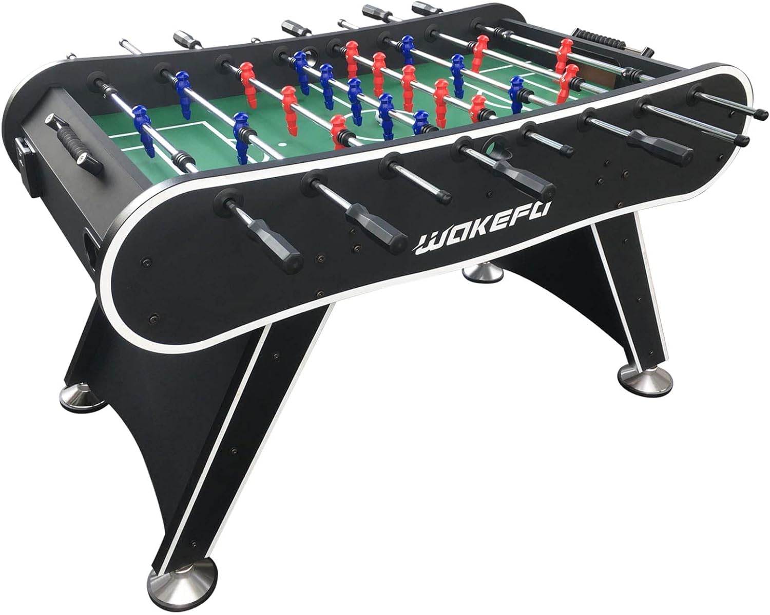 Dithoko Foosball Table, 56'' Home Arcade Table Soccer with 2 Balls and 2 Cup Holders, Competition Foosball Table Set for Family Game Room, Adult Rrec Room, Basements or Bar