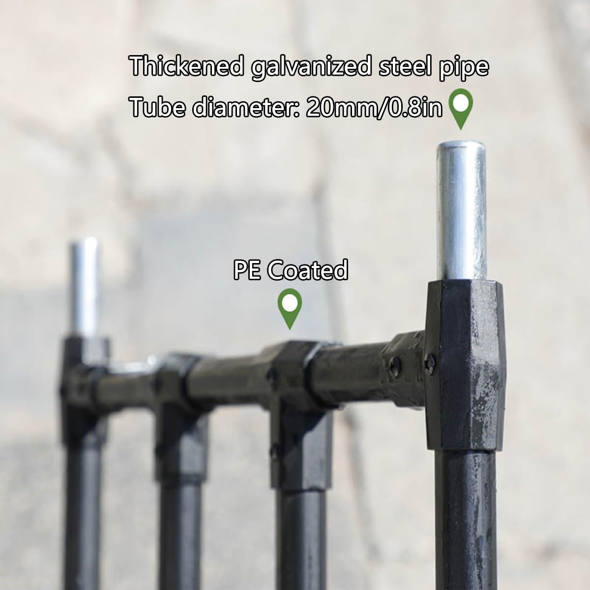 Traliccio a mezzo arco per rose – Archi da giardino per rampicanti facile da montare in acciaio zincato durevole rivestito in PE – Dimensioni: 120 – 320 cm supporto per piante