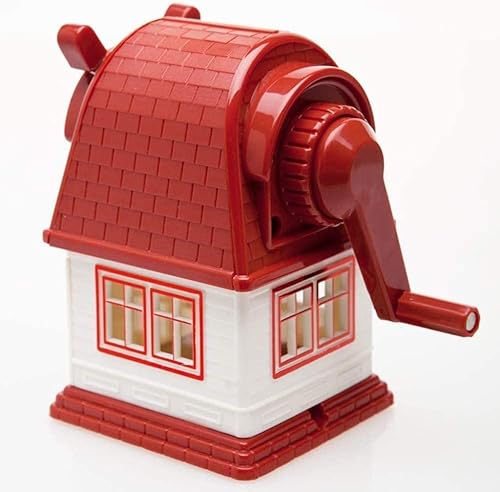 Miniatura 7 de JITEM Sacapuntas House - Sacapuntas manual con manivela con bandeja para virutas, para la escuela, el hogar, la oficina, para niños y niñas, lápices