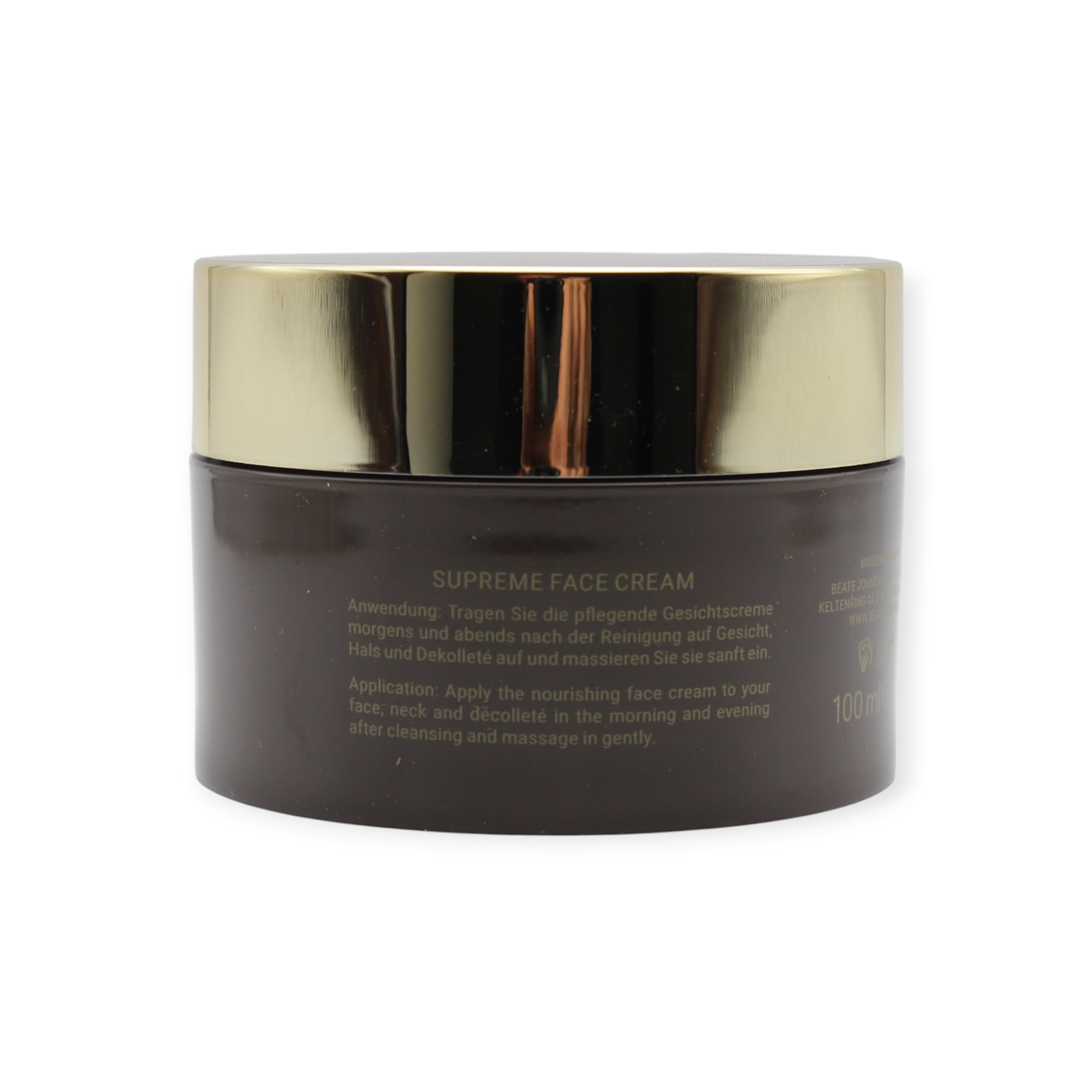 Beate Johnen Superior Skin Science Supreme Face Cream 100ml I Anti-Aging-Gesichtscreme mit Vitamin C, Collagen-Helix-Fragmenten