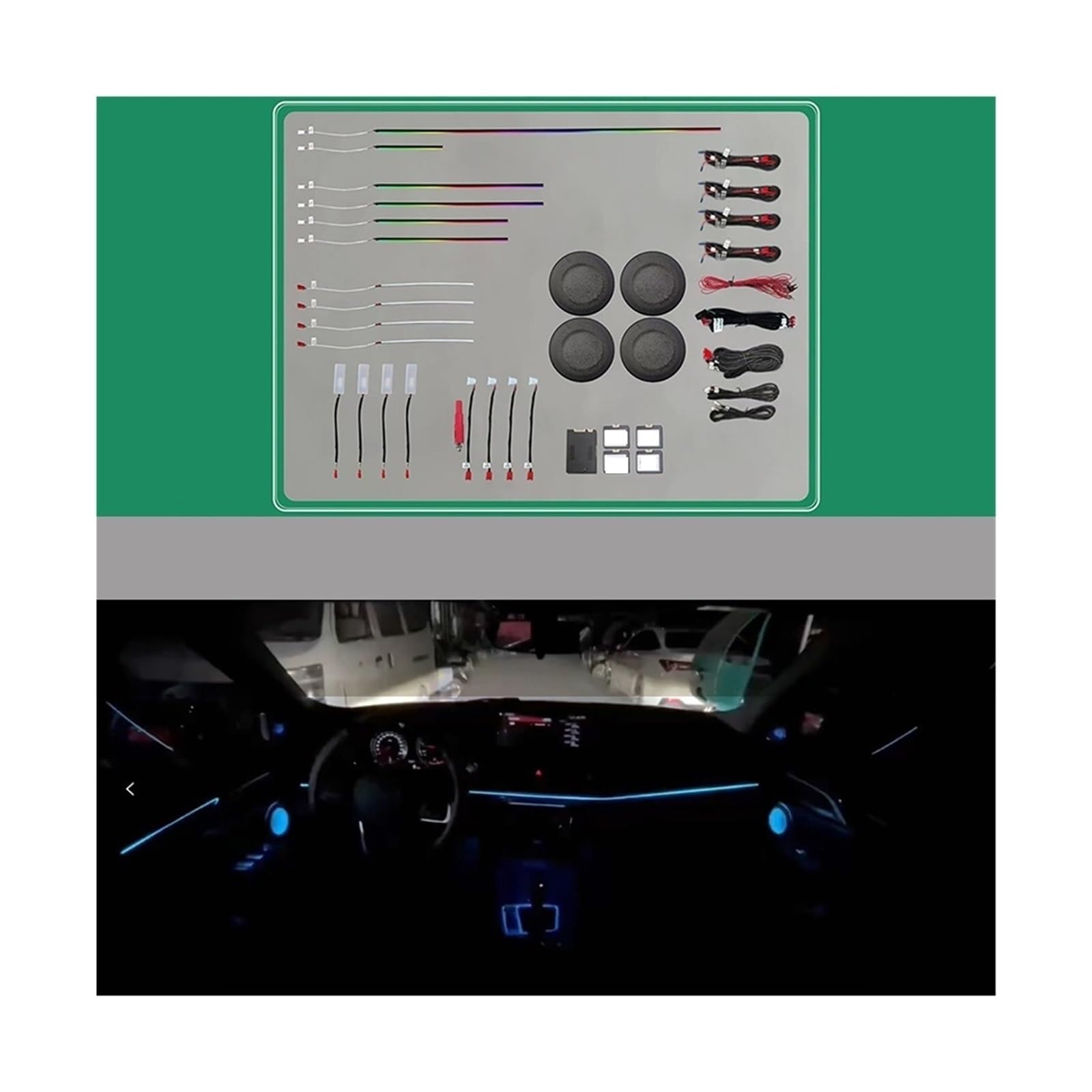 LED Version of The Ambient Light Compatible with BMW 1 Series 2016 2017 2018-2022 Ambient Lights Screen Control/CD Button Control(16-22 22 Light B)