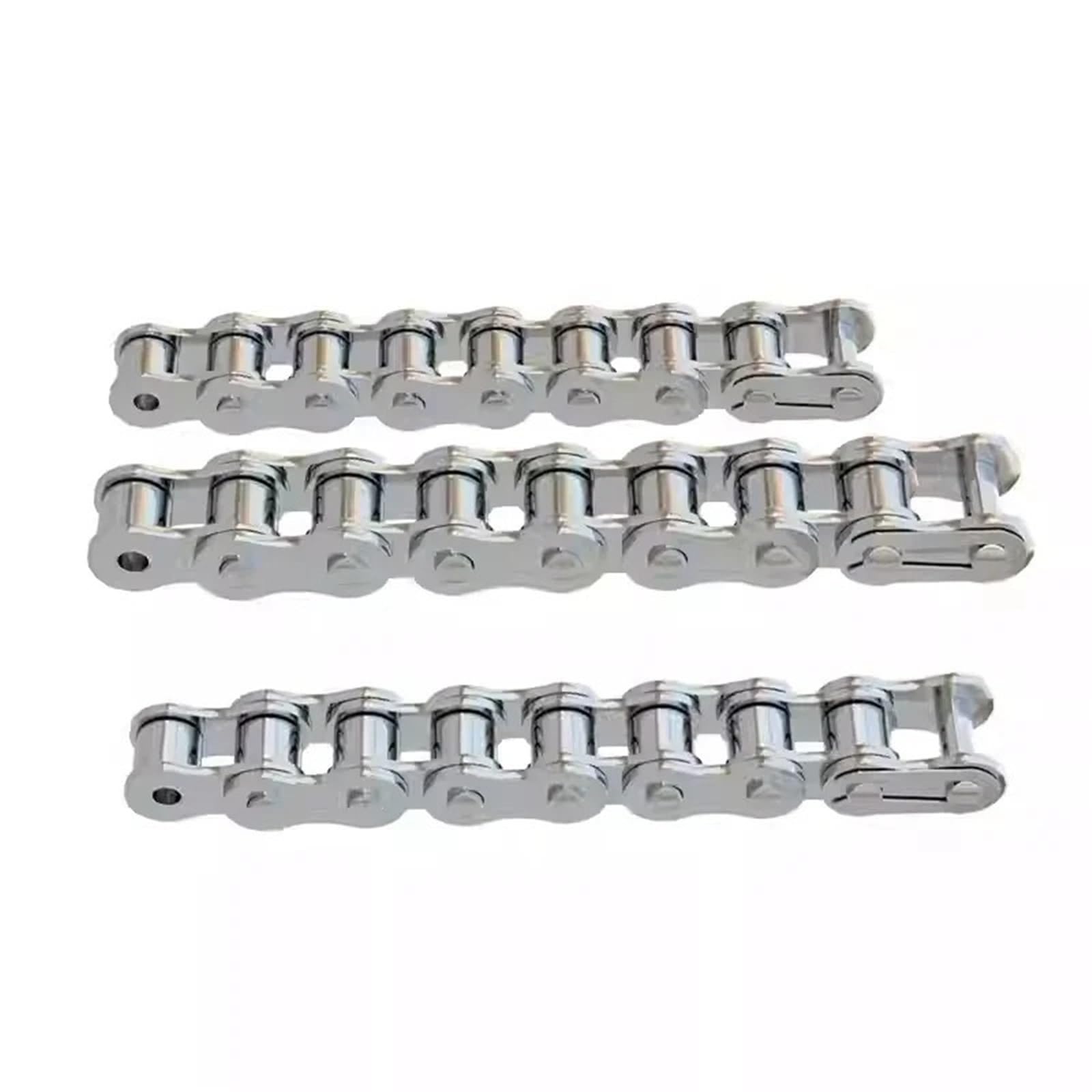 Rollenkette Aus Kohlenstoffstahl 1/1,5/5 Meter 04C-1 06B-1 08B-1 12A-1 Edelstahlkette, einreihige Kette, industrielles Rollenketten-Getriebezubehör(10A-1-1.5Meter)