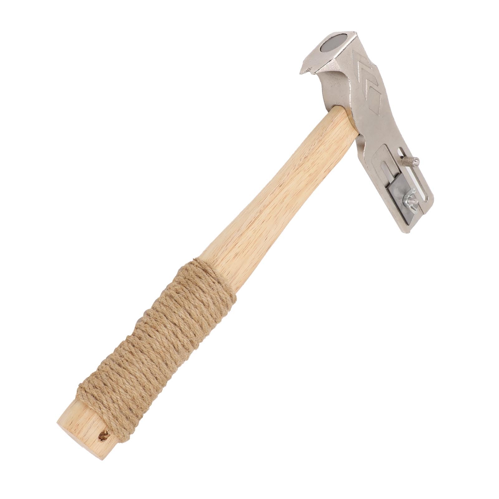 Martello per Tetti, Martelli Shingler Portatili Multi -funzionalità con Manico Ergonomico, Tetto di Hacha para, Supporto per Unghie Magnetico per la Riparazione della