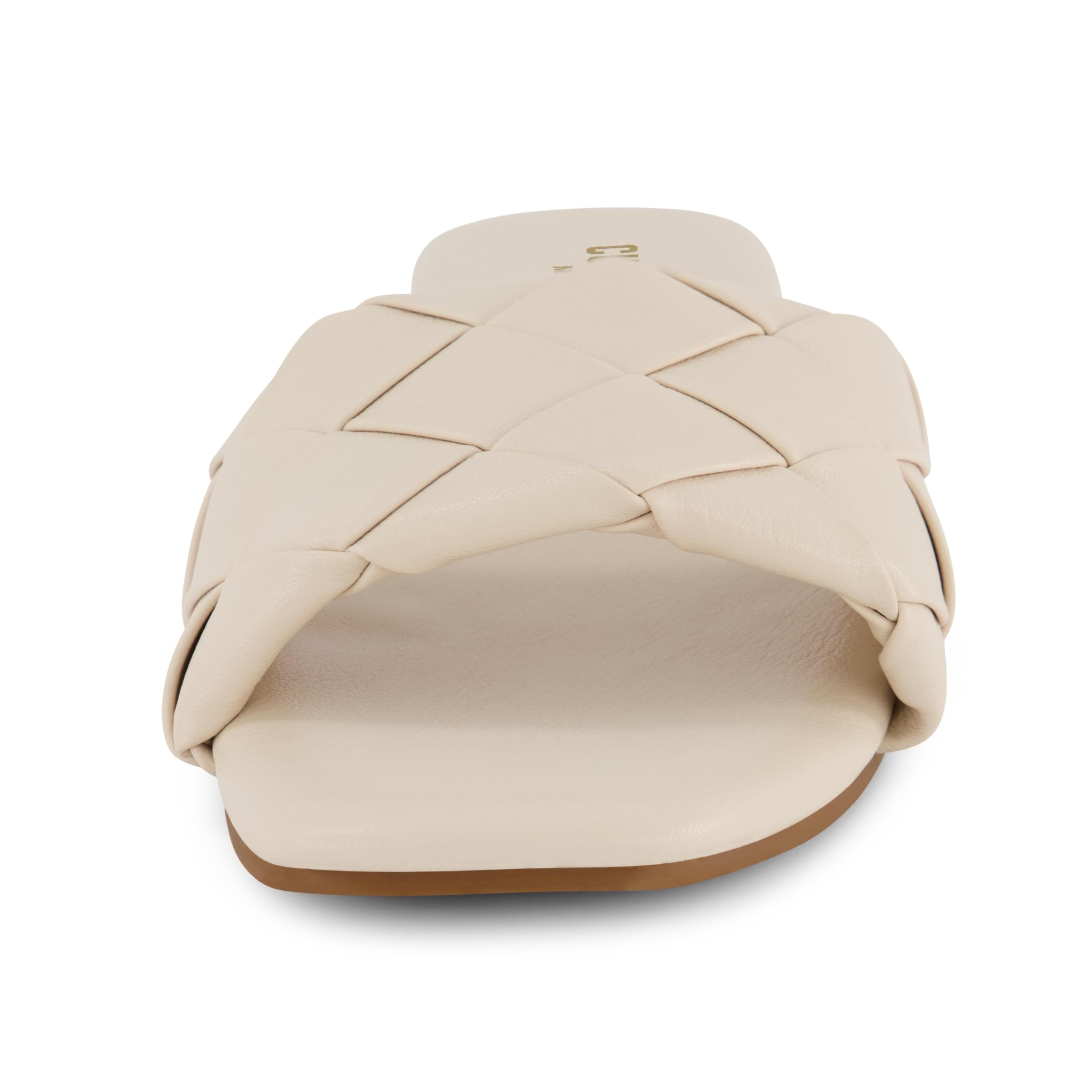 CUSHIONAIRE Women's Franca woven slide sandal +Memory Foam, Wide Widths Available
