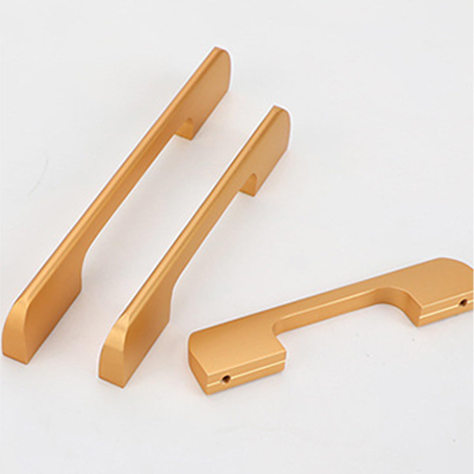 Griffe für Schränke Gold Lang,2 Griffe Küche Modern Massive Aluminium | Eloxierte Oberfläche Bügelgriff Lochzentren: 96 - 960 mm Schubladengriff für Schublade Küche Badezimmer 960mm/37.8in