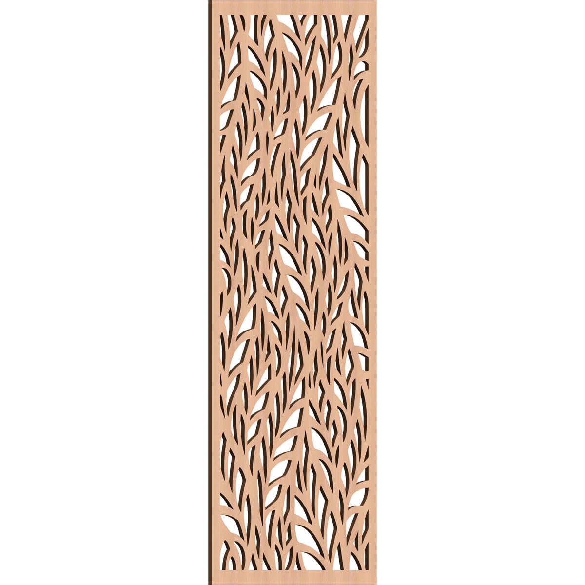 Ortonville Decorative Pierced Fretwork Wood Wall Panels, 23 3/8"W x 59 3/8"H x 3/8"T, Alder